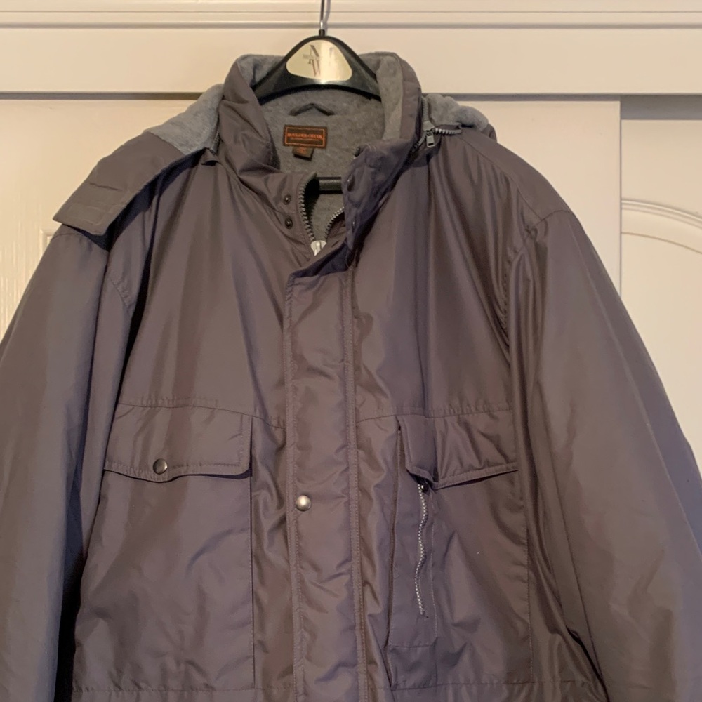Men's Charcoal Puffer Jacket